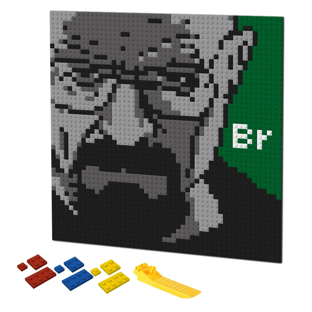 Puzzle Blank White - Retro Điểm Ảnh Nghệ Thuật Xây
