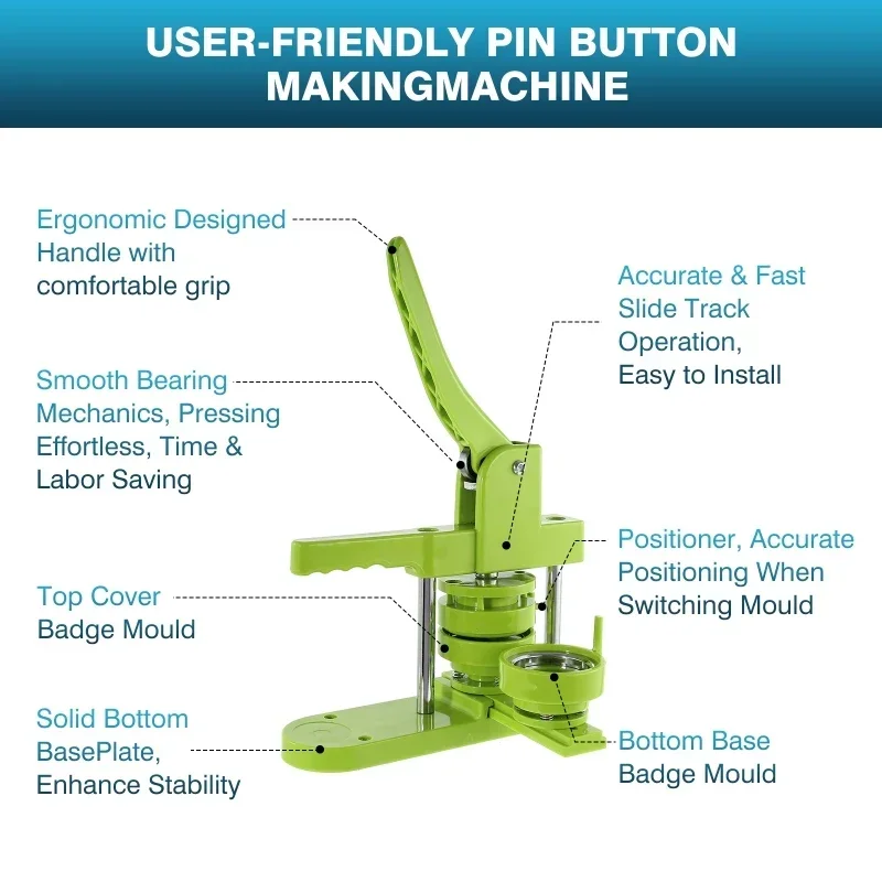 Badge Pin Button Maker Machine - đánh giá và giá Button Badge Blank