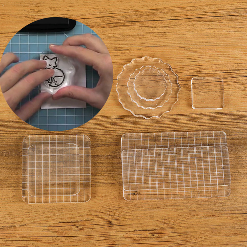 Clear Acrylic Stamp Block Use  - đánh giá và giá Photo Acrylic Block