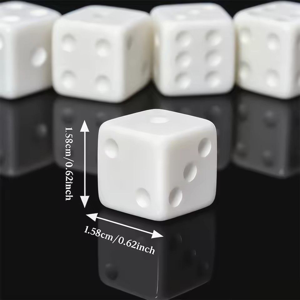 10 Pcs/set Blank White Dice Fu - đánh giá và giá Puzzle Blank White