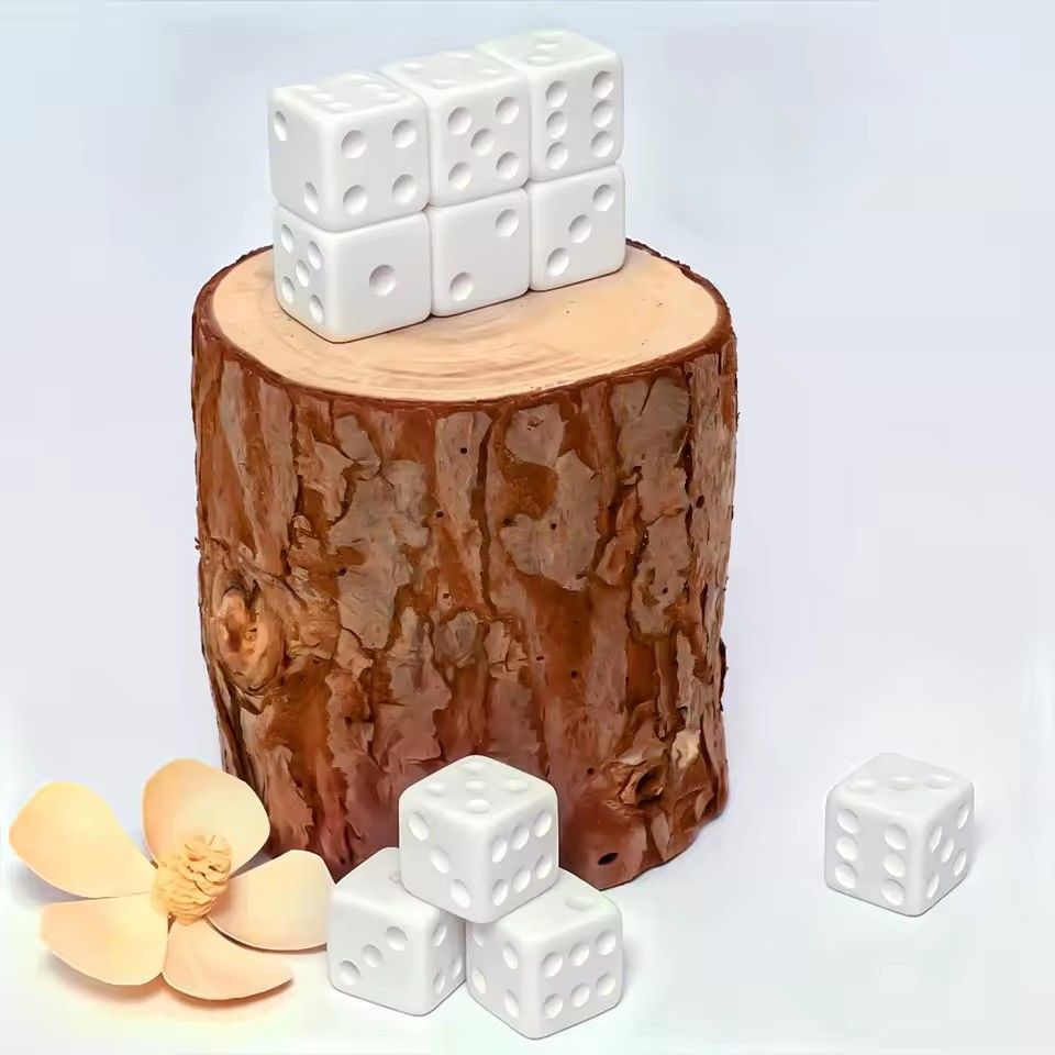 10 Pcs/set Blank White Dice Fu - đánh giá và giá Puzzle Blank White