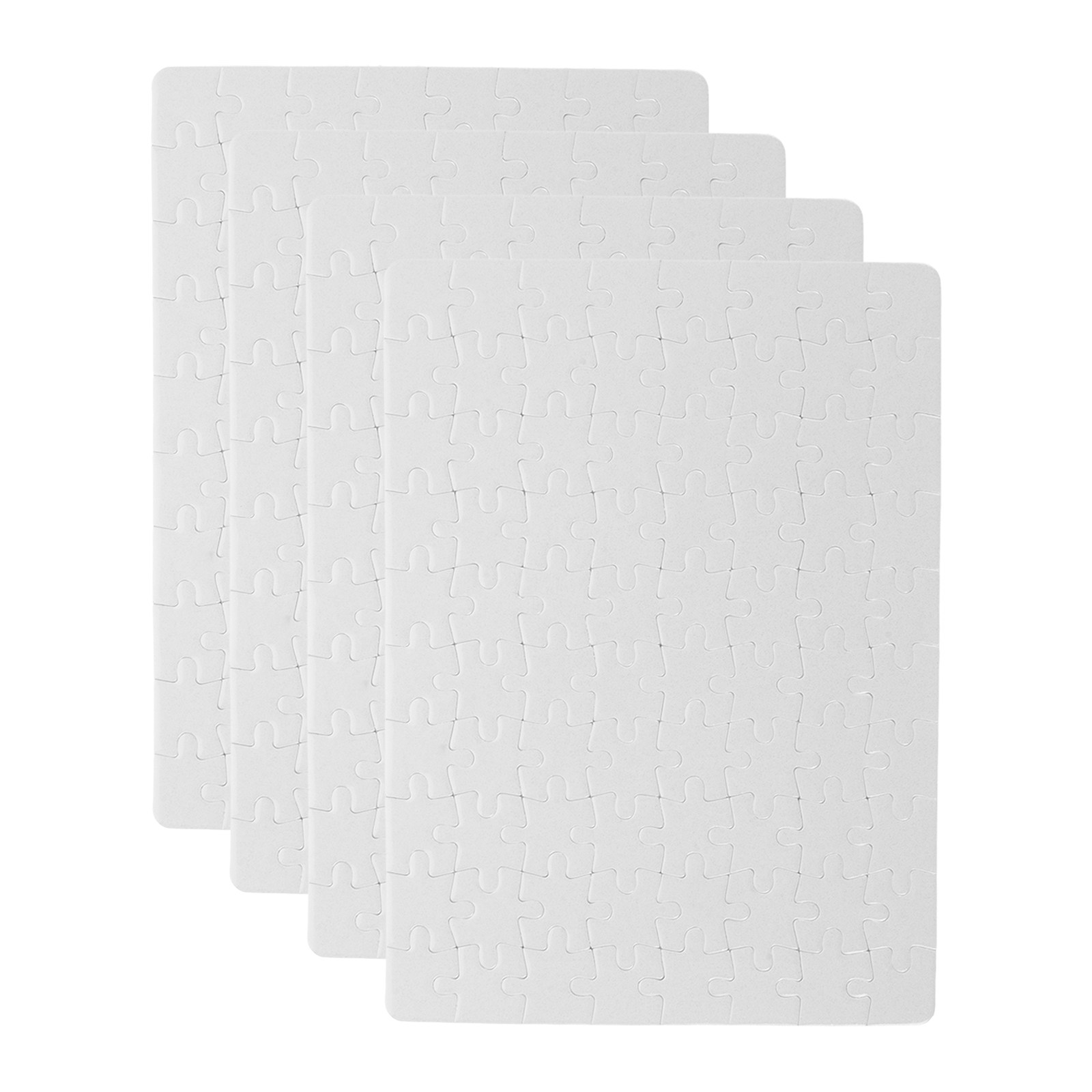 4Sheets Blank Puzzle Pieces Wh - đánh giá và giá Puzzle Blank White