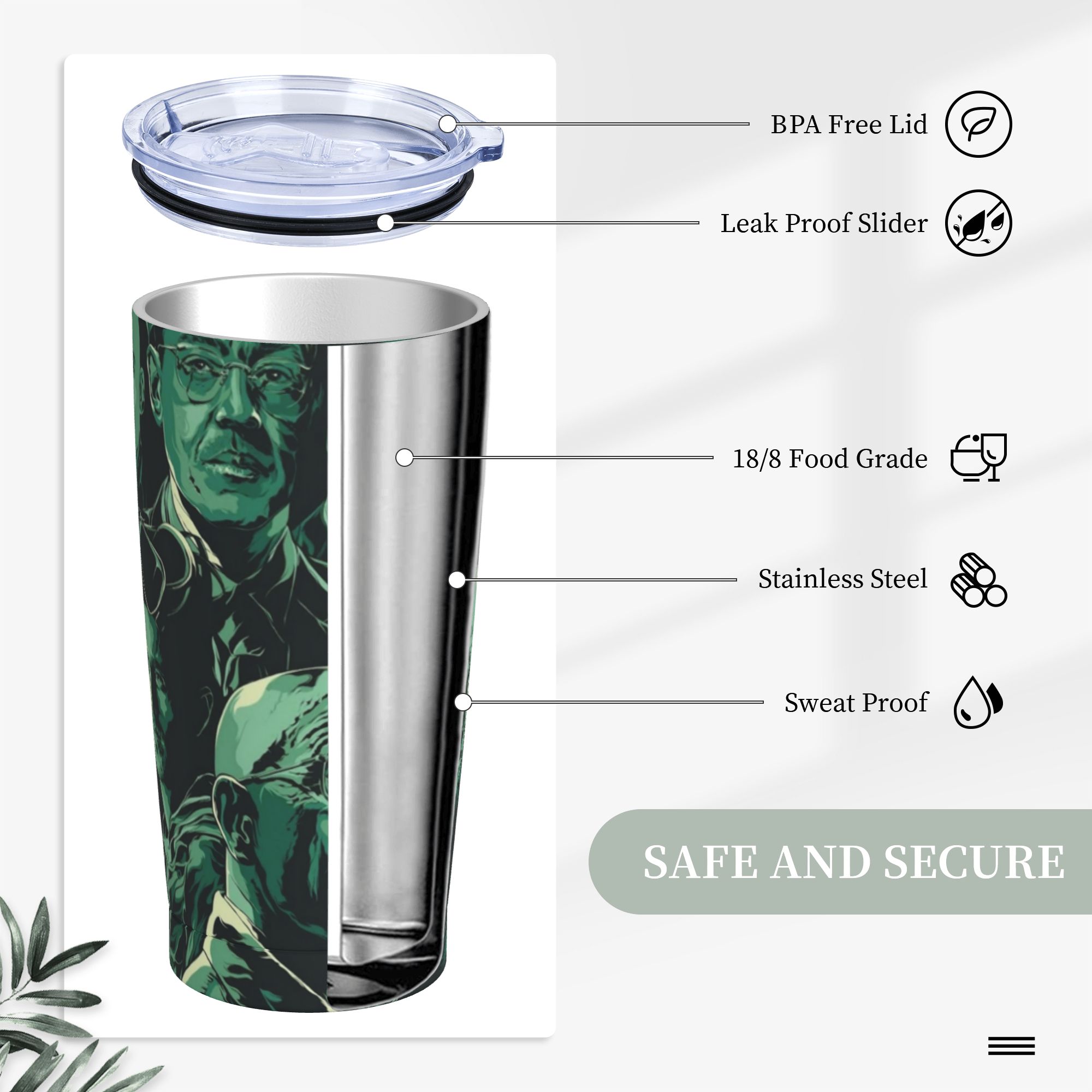 Breaking Bad Walter White Insu - đánh giá và giá Tumbler 20Oz White