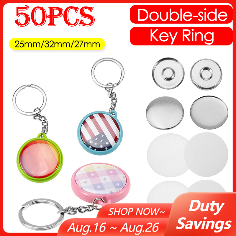 50pcs/Set 25mm 32mm 37mm Doubl - đánh giá và giá Button Badge Blank