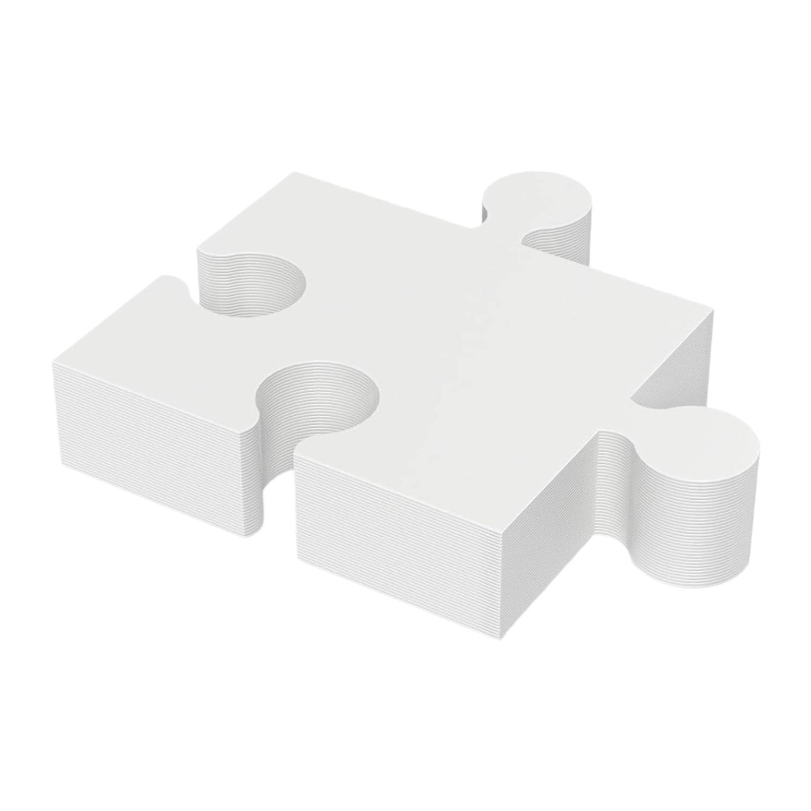 30 Pieces Blank Puzzle Pieces  - đánh giá và giá Puzzle Blank White