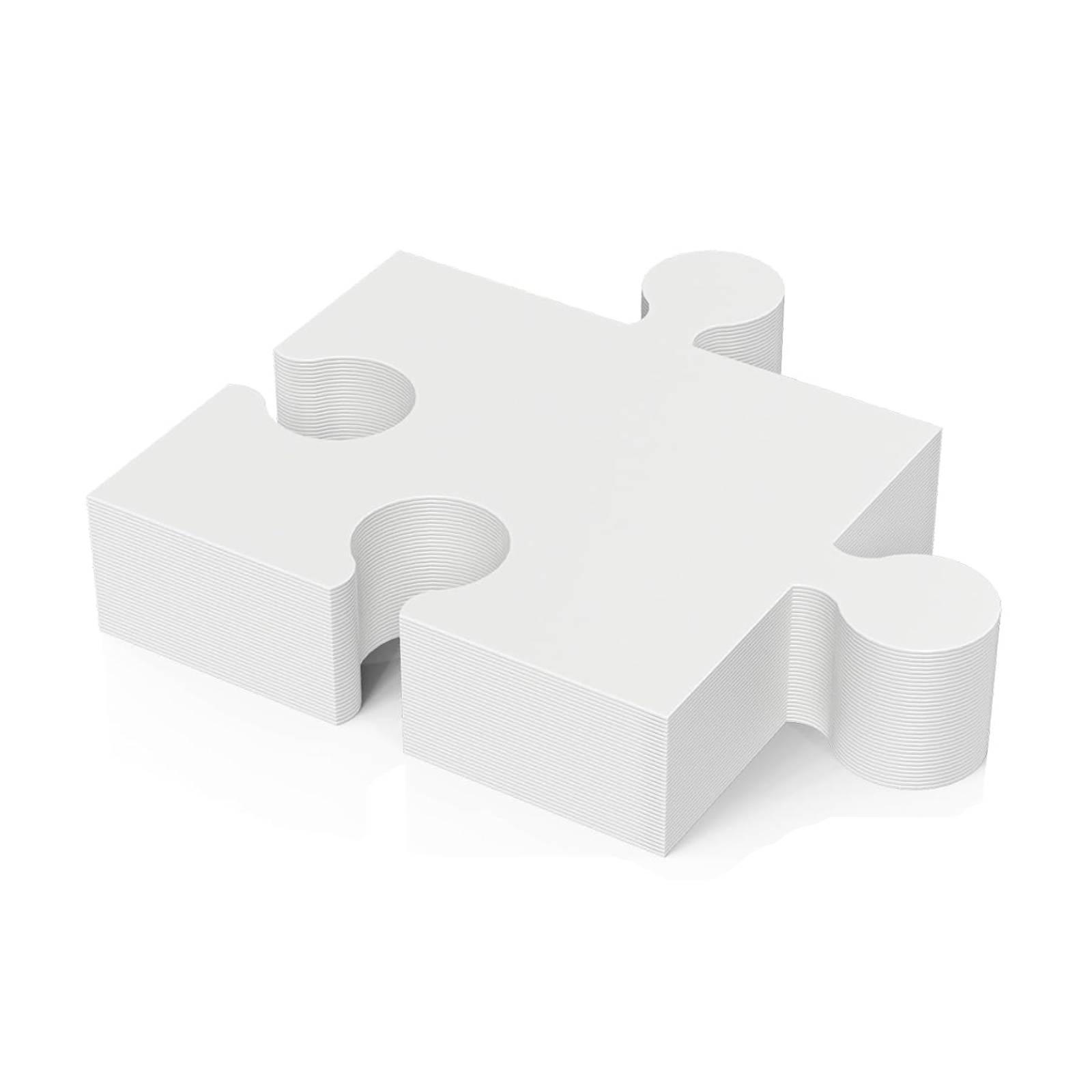30 Pieces Blank Puzzle Pieces  - đánh giá và giá Puzzle Blank White